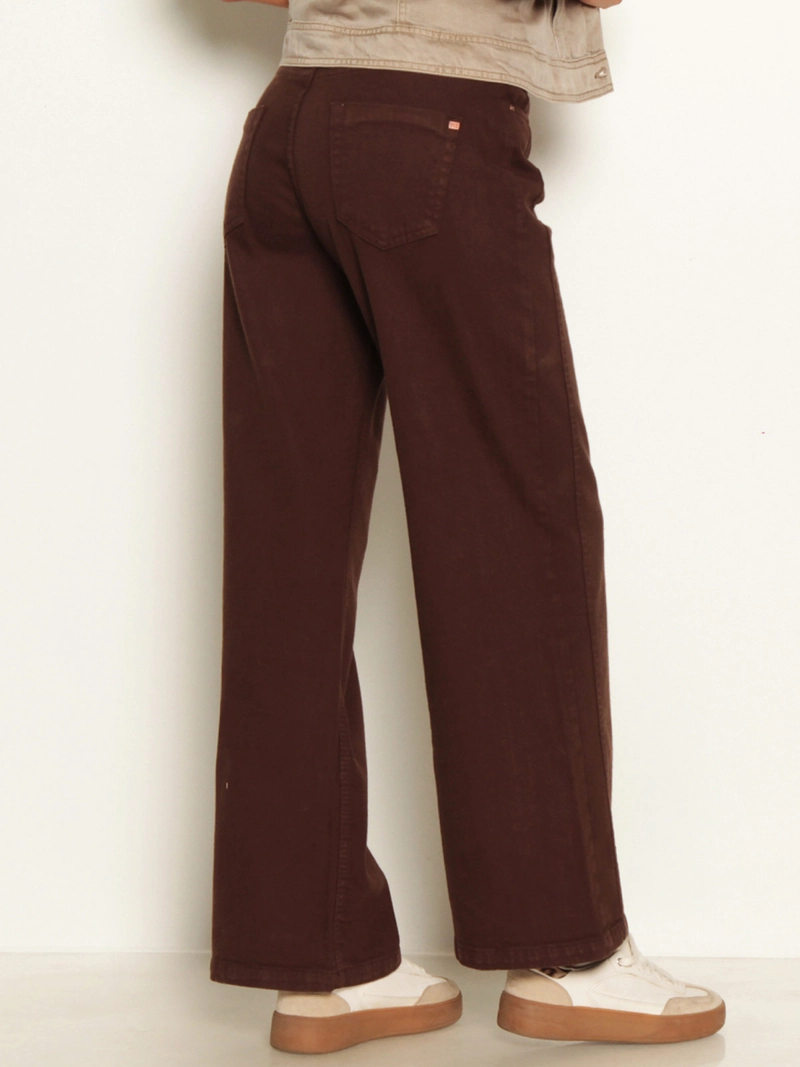 JEANS MUJER WADOS ALGODÓN WIDE TIRO MEDIO - 4