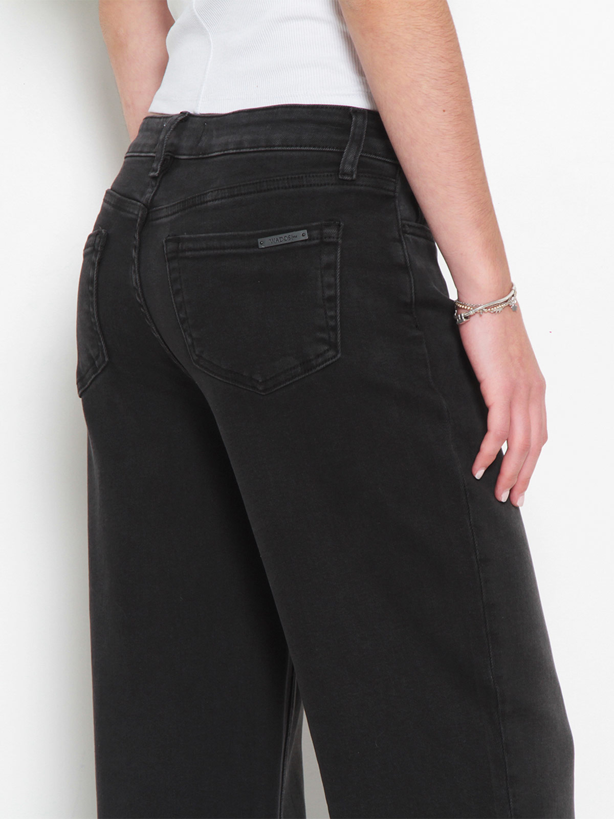 JEANS MUJER WADOS ALGODÓN WIDE LEG TIRO MEDIO - 5