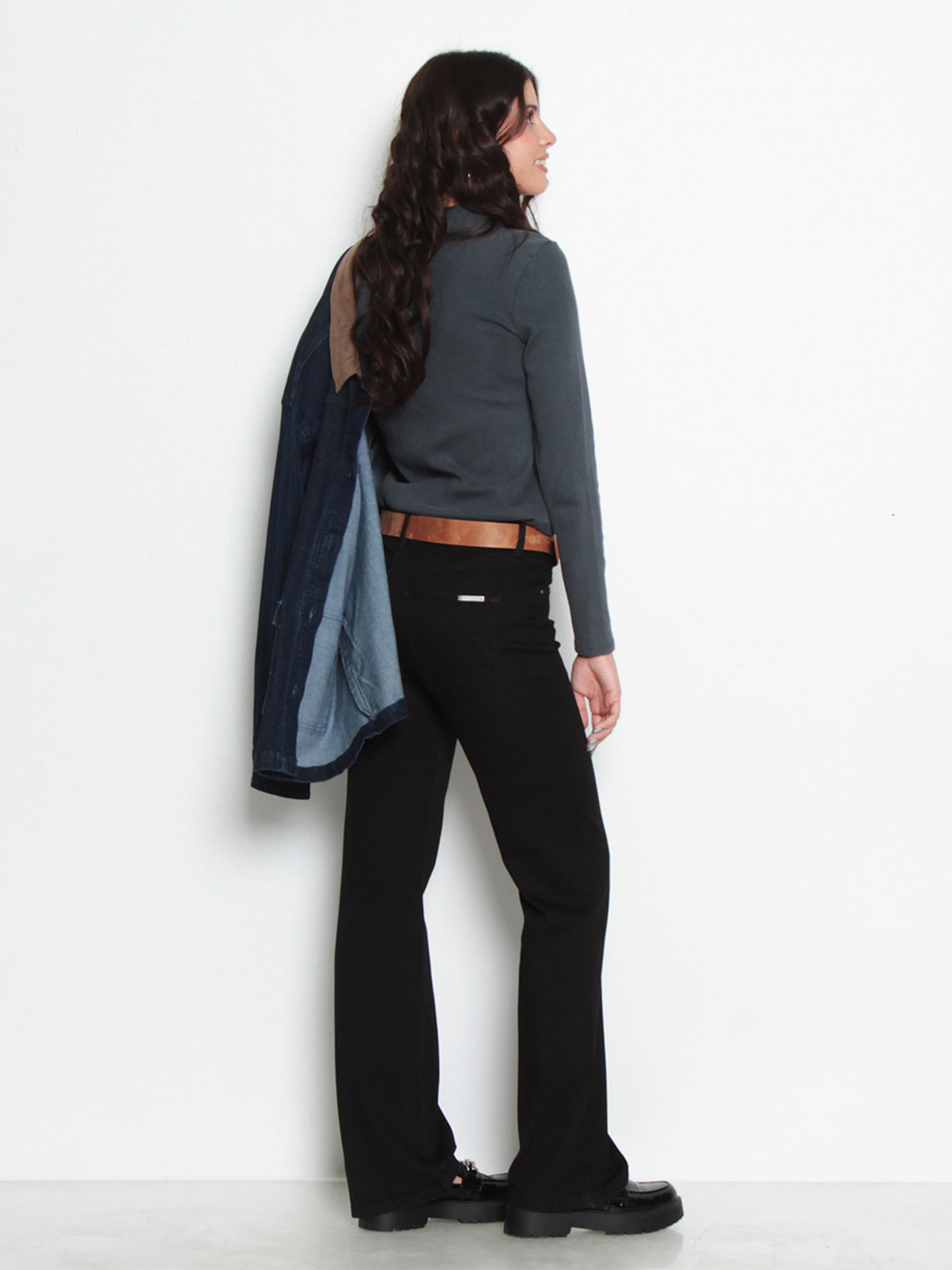 JEANS MUJER WADOS ALGODÓN WIDE LEG TIRO BAJO - 3