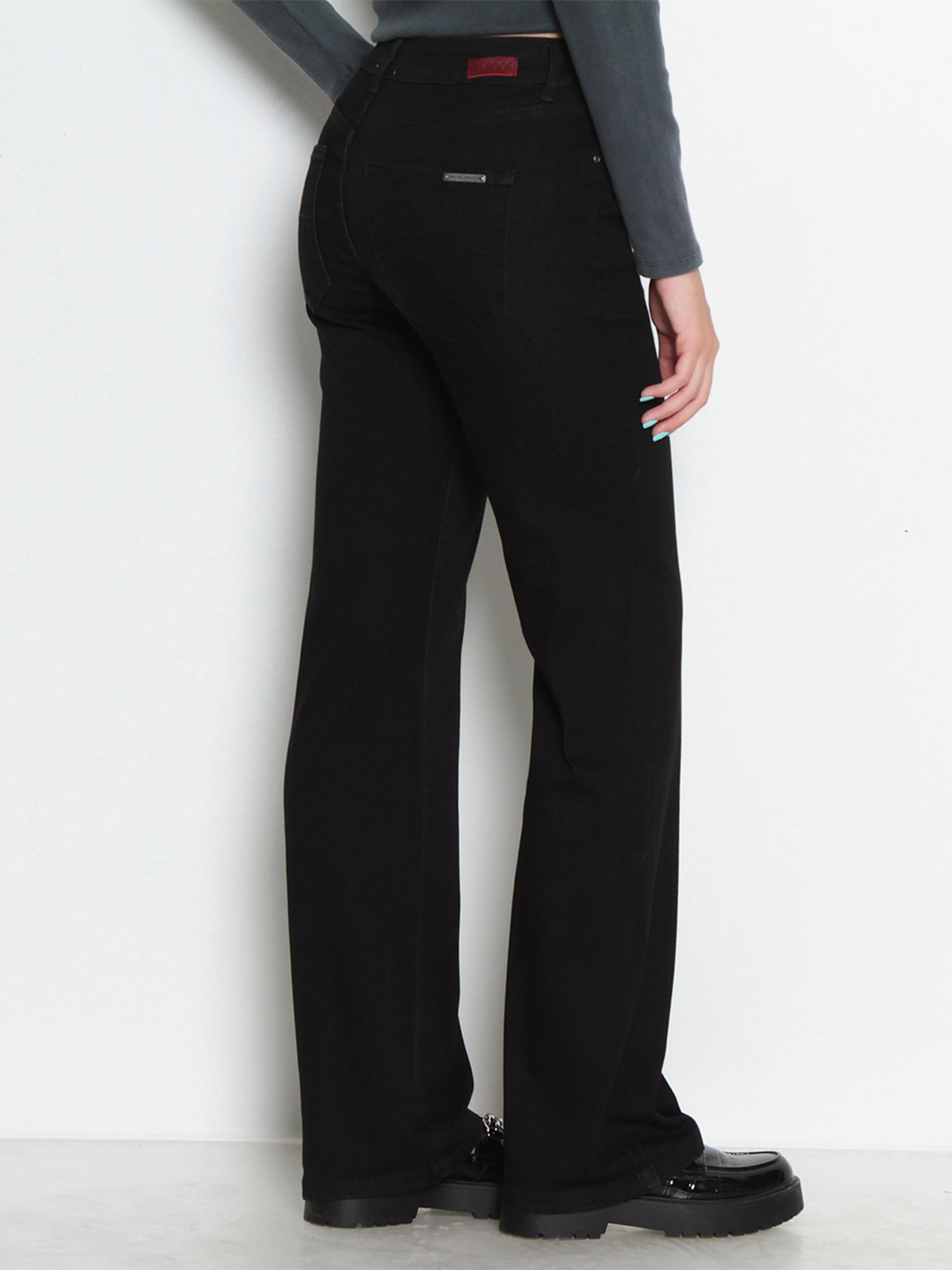 JEANS MUJER WADOS ALGODÓN WIDE LEG TIRO BAJO - 4