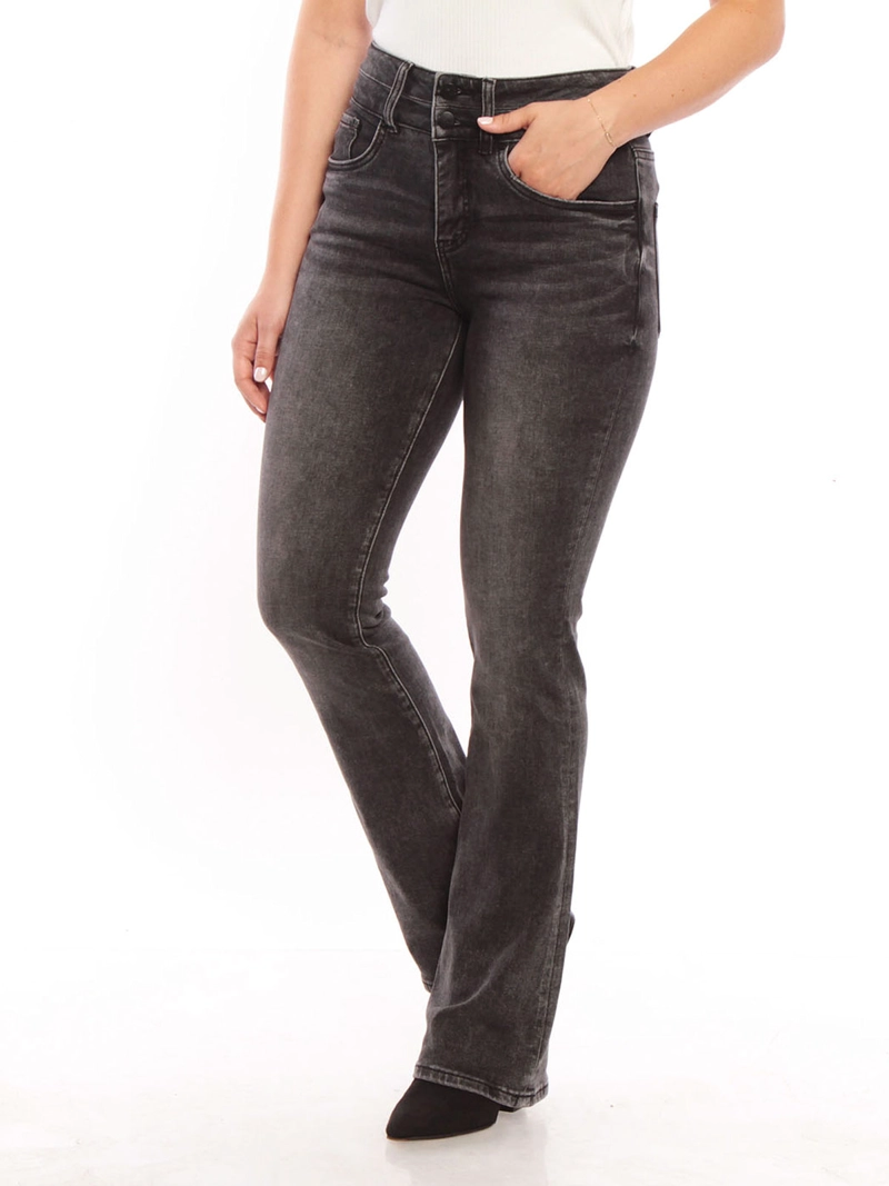 JEANS MUJER WADOS ALGODÓN FLARE TIRO ALTO - 2