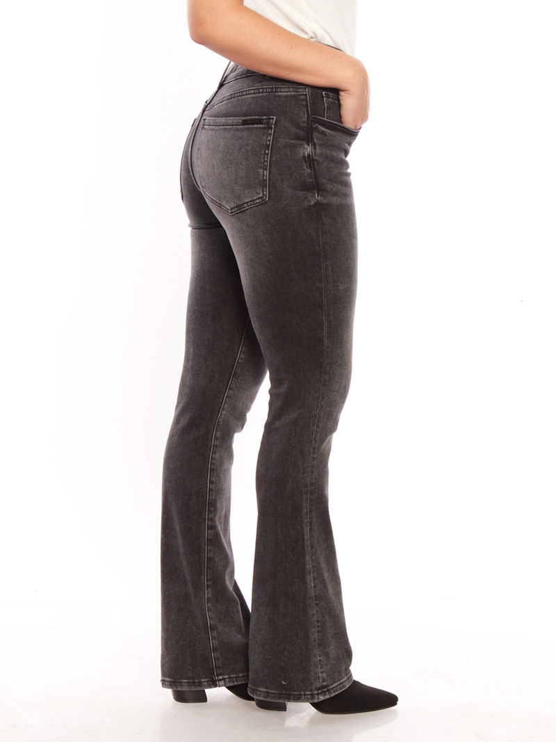 JEANS MUJER WADOS ALGODÓN FLARE TIRO ALTO - 4