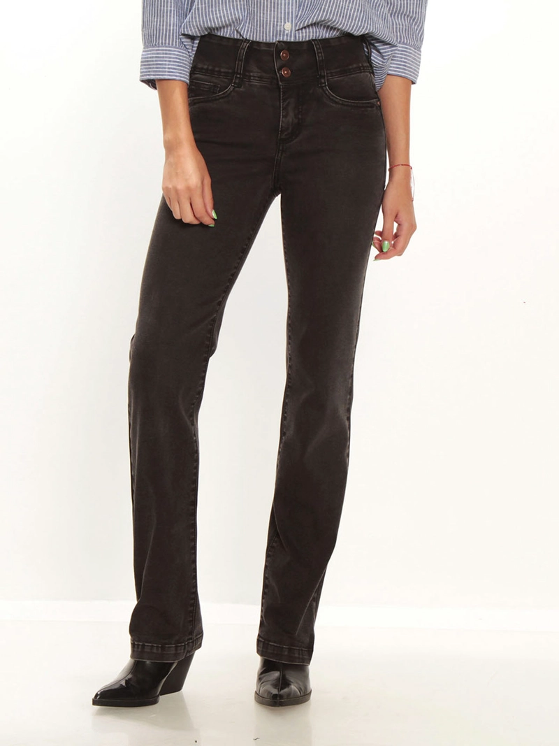 JEANS MUJER WADOS ALGODÓN RECTO TIRO ALTO - 2