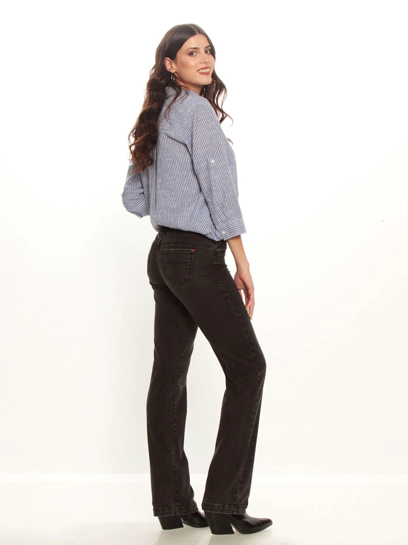 JEANS MUJER WADOS ALGODÓN RECTO TIRO ALTO - 3