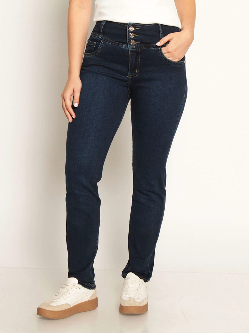 JEANS MUJER WADOS ALGODÓN SKINNY TIRO ALTO PUSH UP - 2