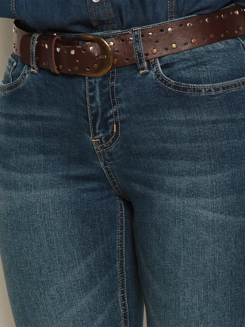 JEANS MUJER WADOS ALGODÓN RECTO TIRO MEDIO - 5