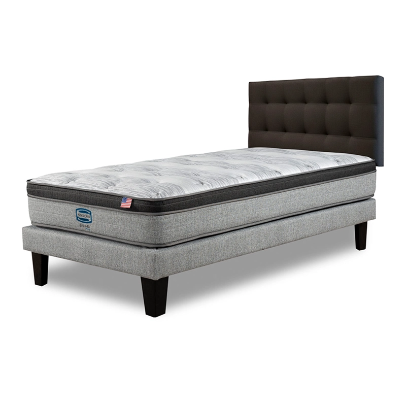 CAMA EUROPEA SIMMONS DREAMER PLUS 1.5 PLAZAS + RESPALDO URBAN MARENGO - 2