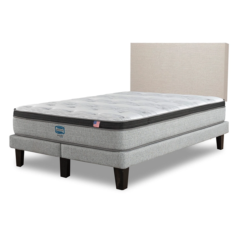 CAMA EUROPEA SIMMONS DREAMER PLUS 2 PLAZAS + RESPALDO PRAGA ARENA - 2