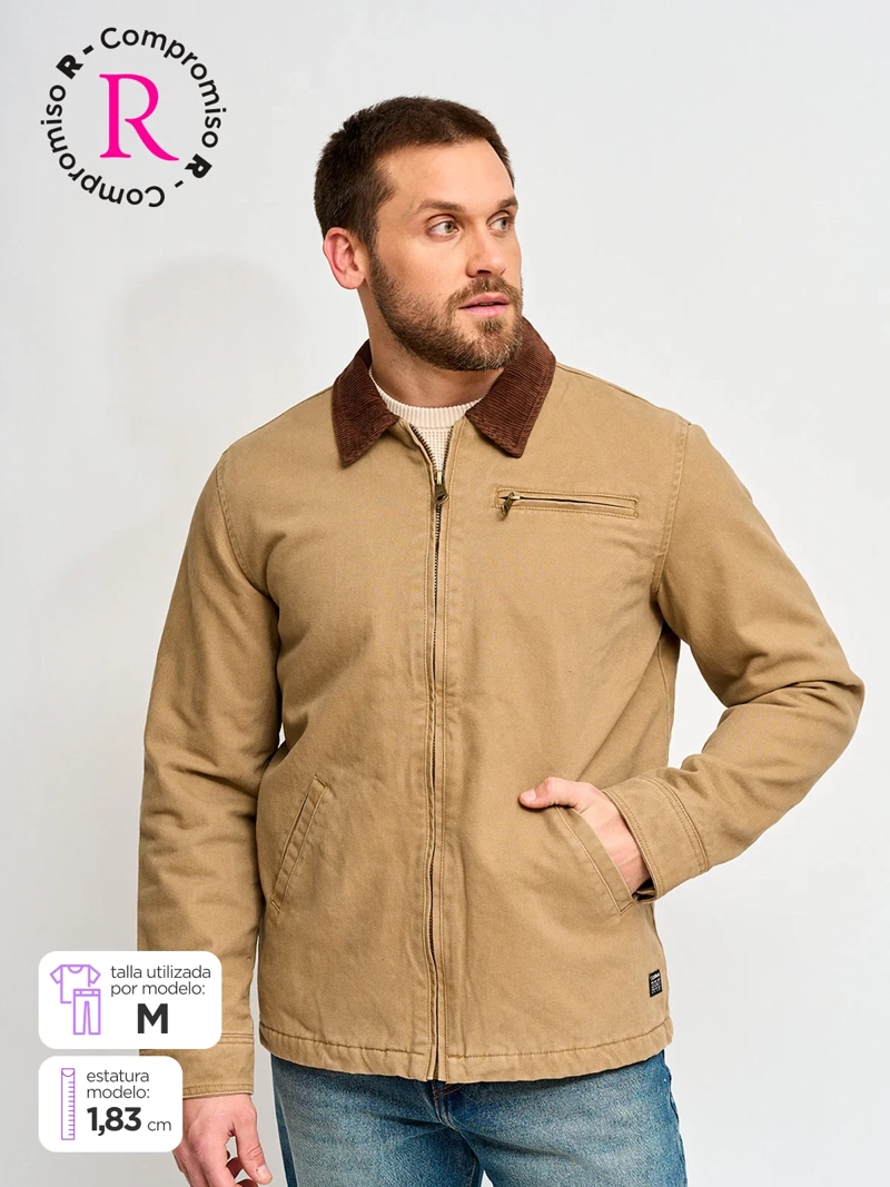 CHAQUETA HOMBRE CLOUDBREAK ALGODÓN CUELLO COTELÉ