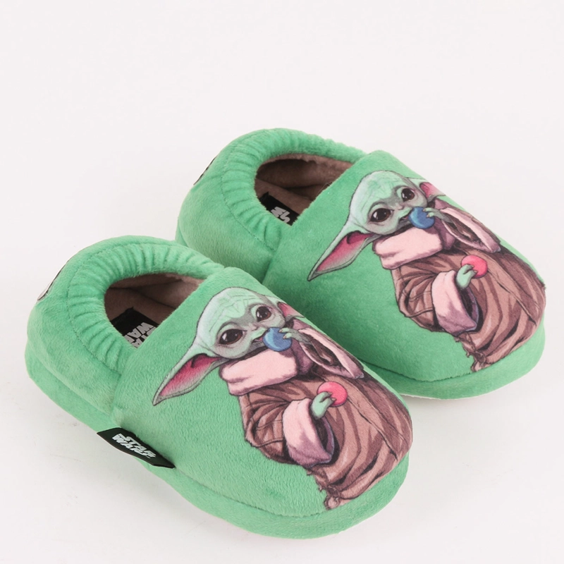 PANTUFLAS NIÑO DISNEY GROGU VERDE - 1