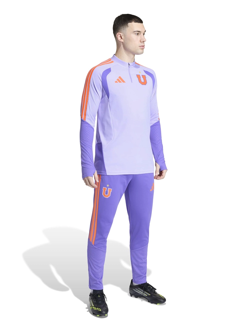 PANTALÓN DE BUZO FÚTBOL HOMBRE ADIDAS UNIVERSIDAD DE CHILE ENTRENAMIENTO TIRO26 MORADO - 5