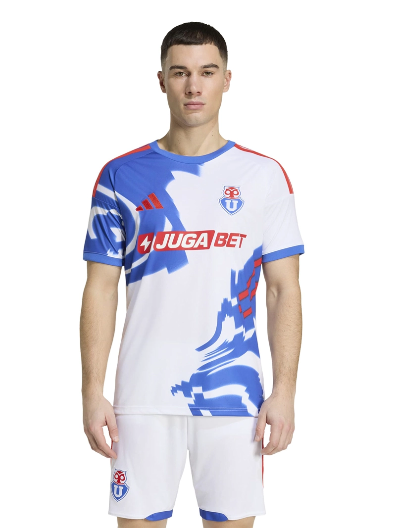 CAMISETA DE FÚTBOL HOMBRE ADIDAS UNIVERSIDAD DE CHILE 26 VISITA BLANCO