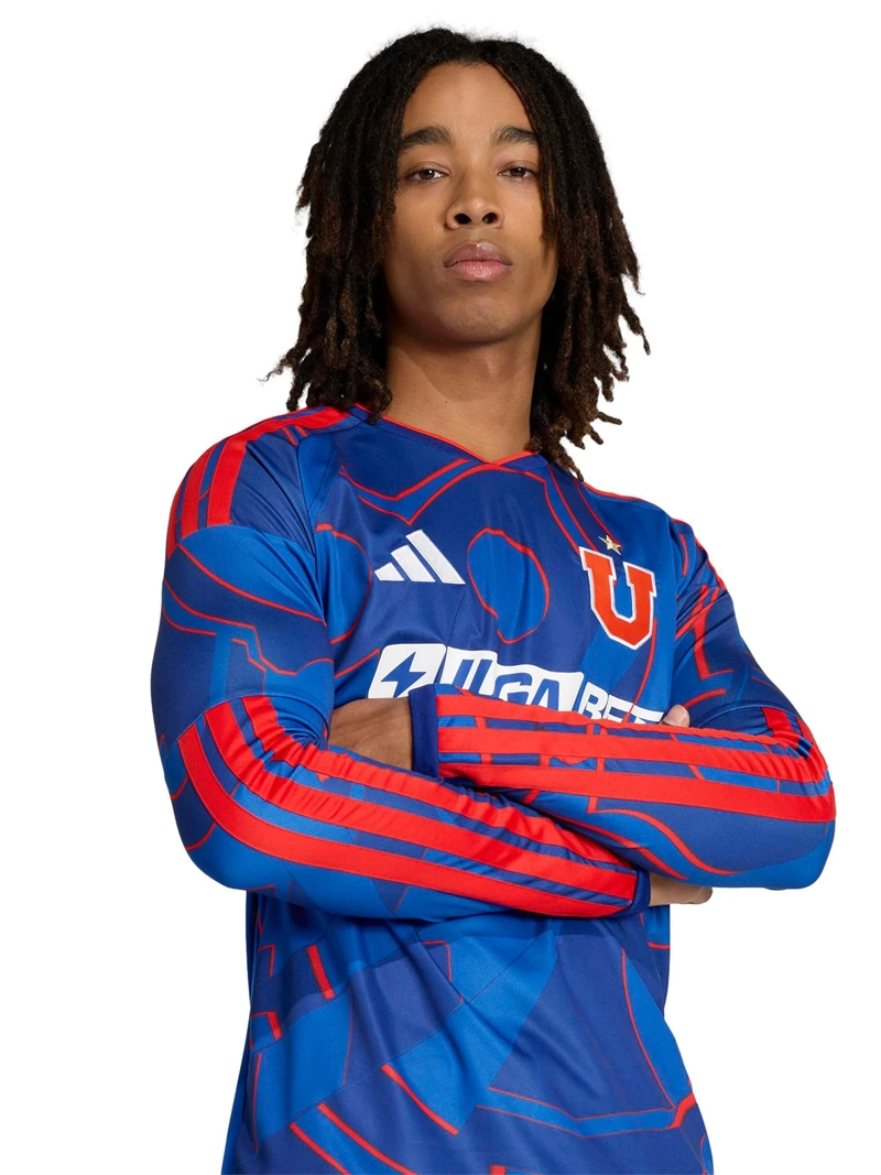 CAMISETA DE FÚTBOL HOMBRE ADIDAS UNIVERSIDAD DE CHILE 26 LOCAL AZUL - 3