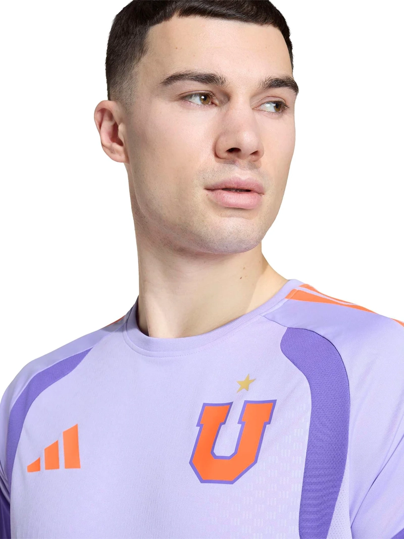 CAMISETA DE FÚTBOL HOMBRE ADIDAS UNIVERSIDAD DE CHILE ENTRENAMIENTO TIRO26 MORADO - 4