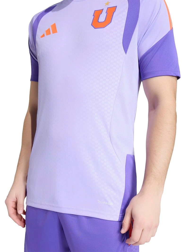 CAMISETA DE FÚTBOL HOMBRE ADIDAS UNIVERSIDAD DE CHILE ENTRENAMIENTO TIRO26 MORADO - 5