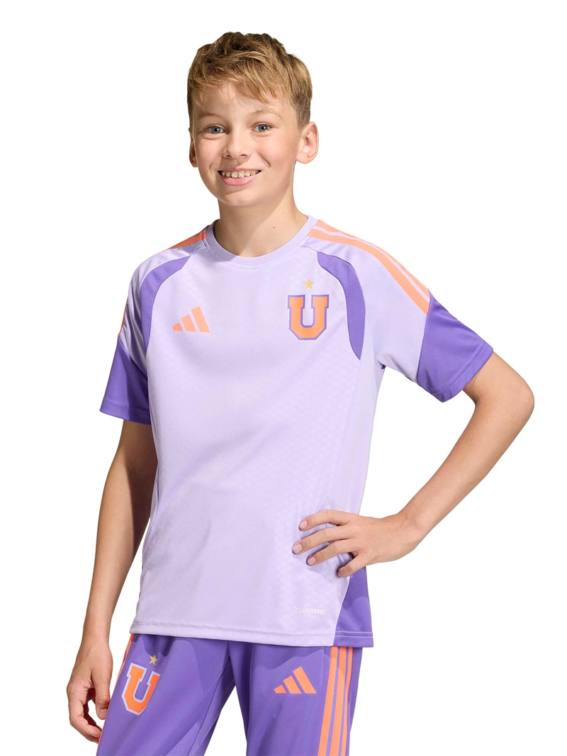 CAMISETA DE FÚTBOL NIÑO ADIDAS UNIVERSIDAD DE CHILE ENTRENAMIENTO TIRO26 MORADO - 2