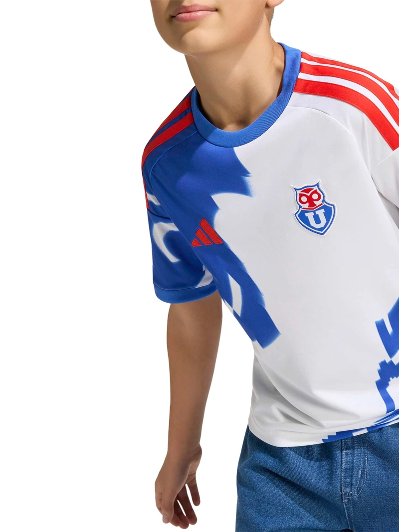 CAMISETA DE FÚTBOL NIÑO ADIDAS UNIVERSIDAD DE CHILE 26 VISITA BLANCO - 3