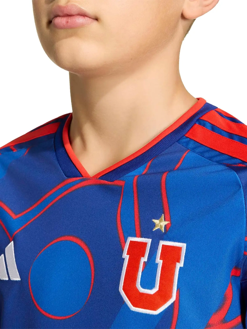 CAMISETA DE FÚTBOL NIÑO ADIDAS UNIVERSIDAD DE CHILE 26 LOCAL AZUL - 5