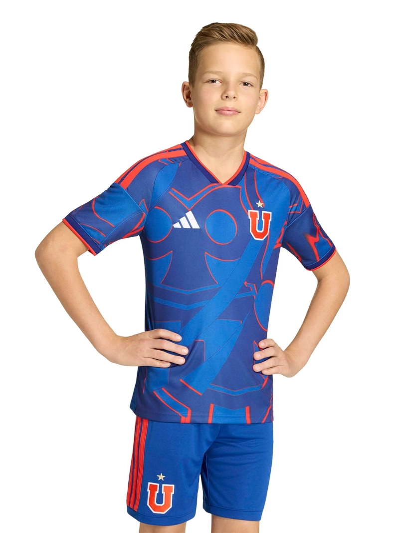 CAMISETA DE FÚTBOL NIÑO ADIDAS UNIVERSIDAD DE CHILE 26 LOCAL AZUL - 3
