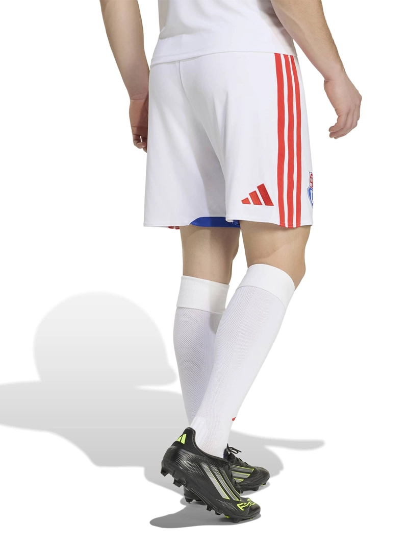 SHORT FÚTBOL HOMBRE ADIDAS UNIVERSIDAD DE CHILE 26 VISITA BLANCO - 2