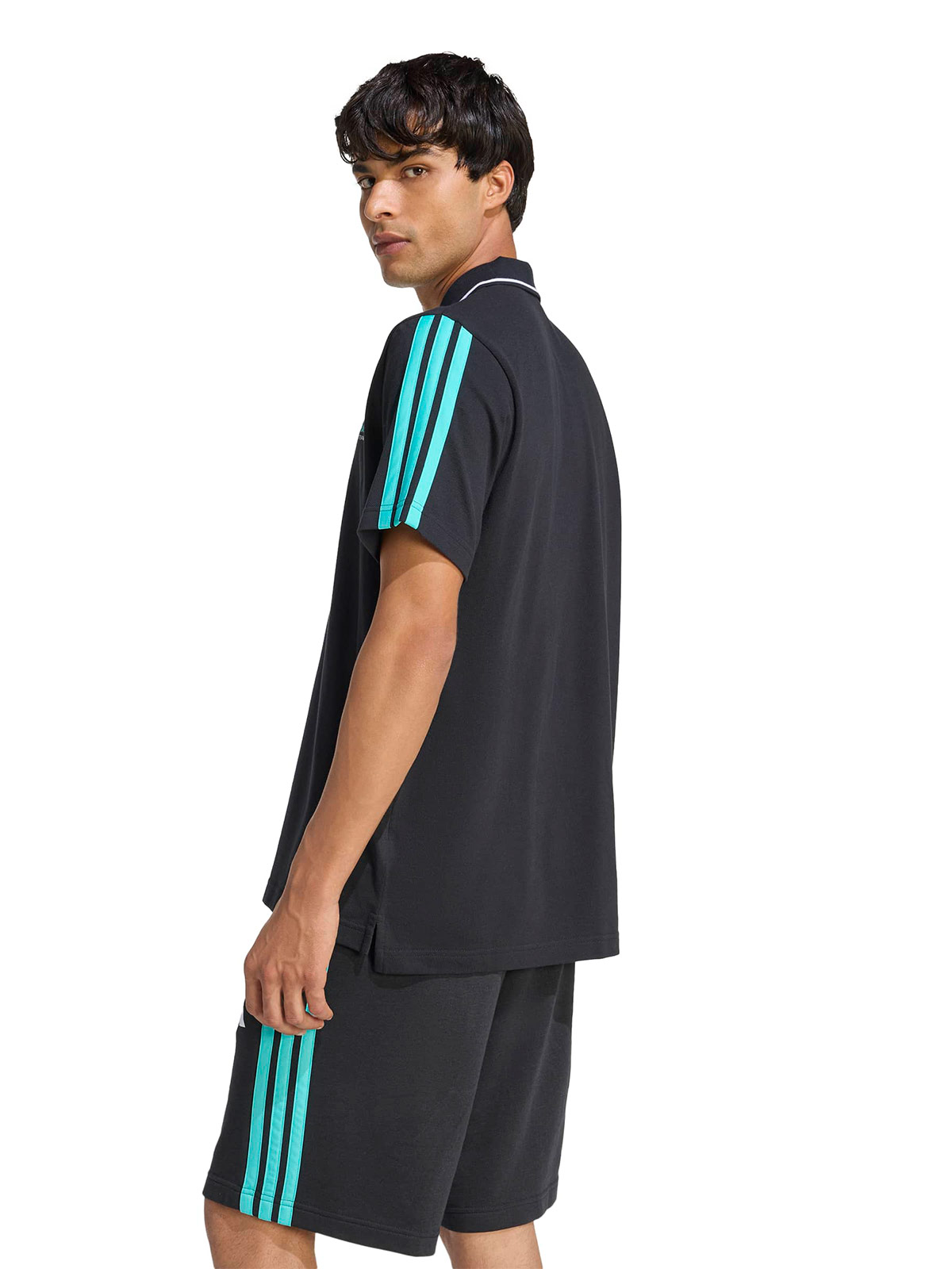 POLERA HOMBRE ADIDAS CON CUELLO MANGA CORTA MERCEDES - 2