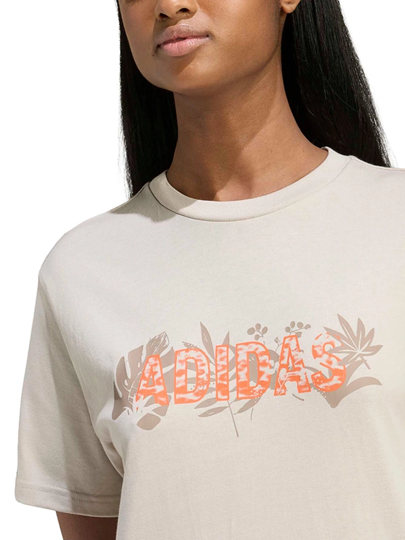 POLERA MUJER ADIDAS ALGODÓN GRAPHIC ANIMAL - 4