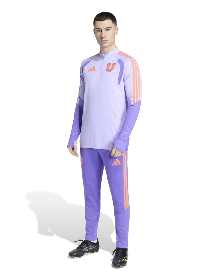 POLERÓN FÚTBOL HOMBRE ADIDAS UNIVERSIDAD DE CHILE ENTRENAMIENTO TIRO26 MORADO - 5