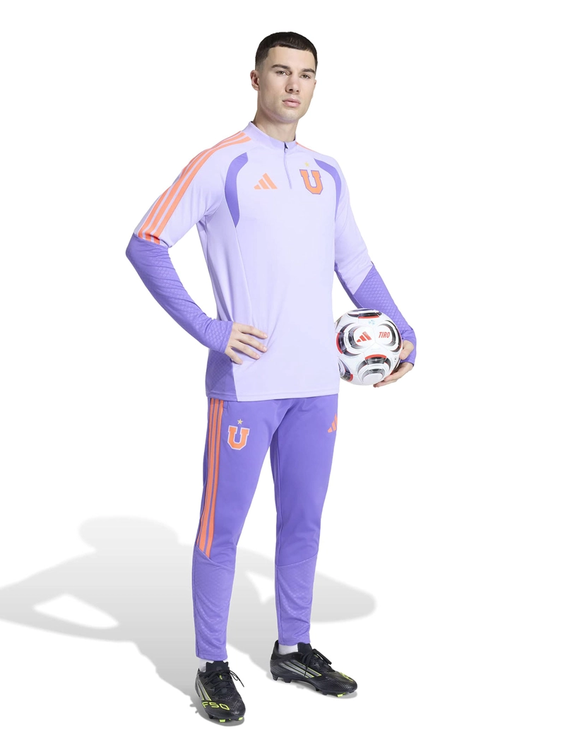 POLERÓN FÚTBOL HOMBRE ADIDAS UNIVERSIDAD DE CHILE ENTRENAMIENTO TIRO26 MORADO - 6