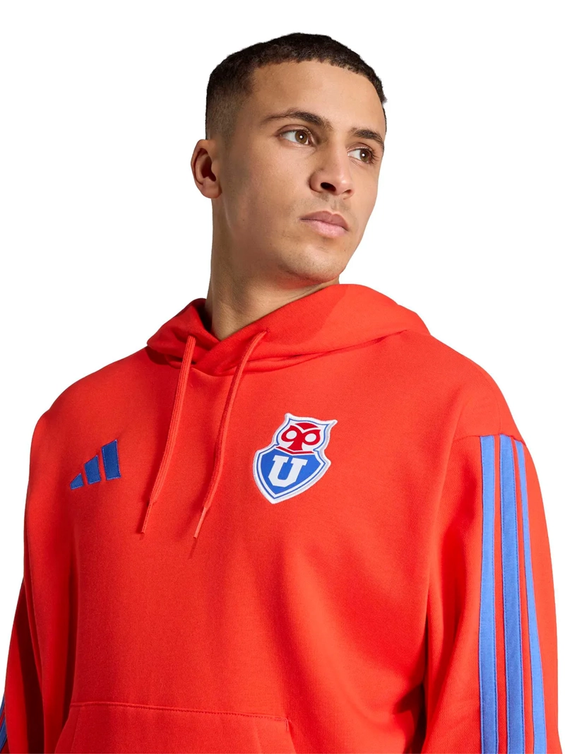 POLERÓN FÚTBOL HOMBRE ADIDAS UNIVERSIDAD DE CHILE 26 ROJO - 3