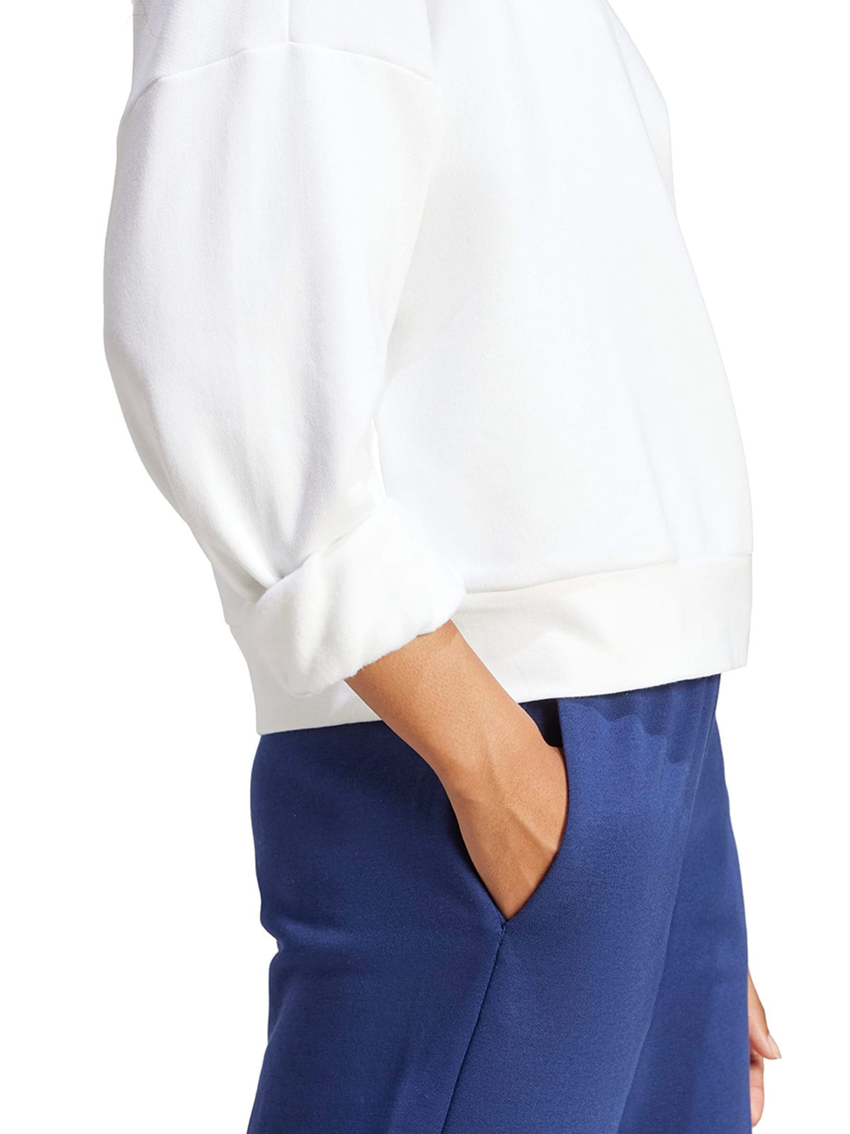 POLERON MUJER ADIDAS ALGODÓN MANGA LARGA - 5