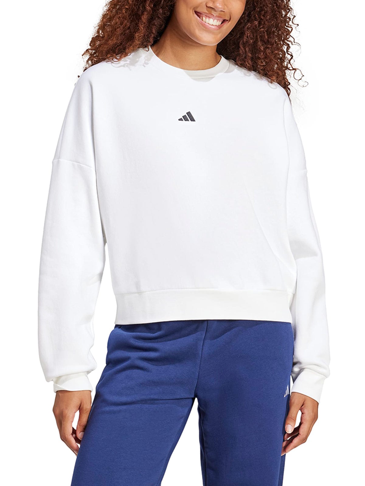 POLERON MUJER ADIDAS ALGODÓN MANGA LARGA