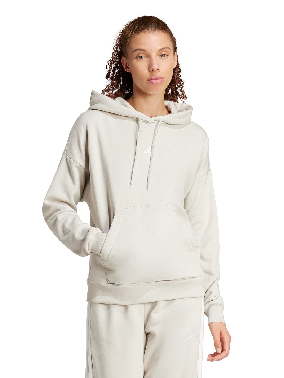 POLERON MUJER ADIDAS ALGODÓN CANGURO - 1