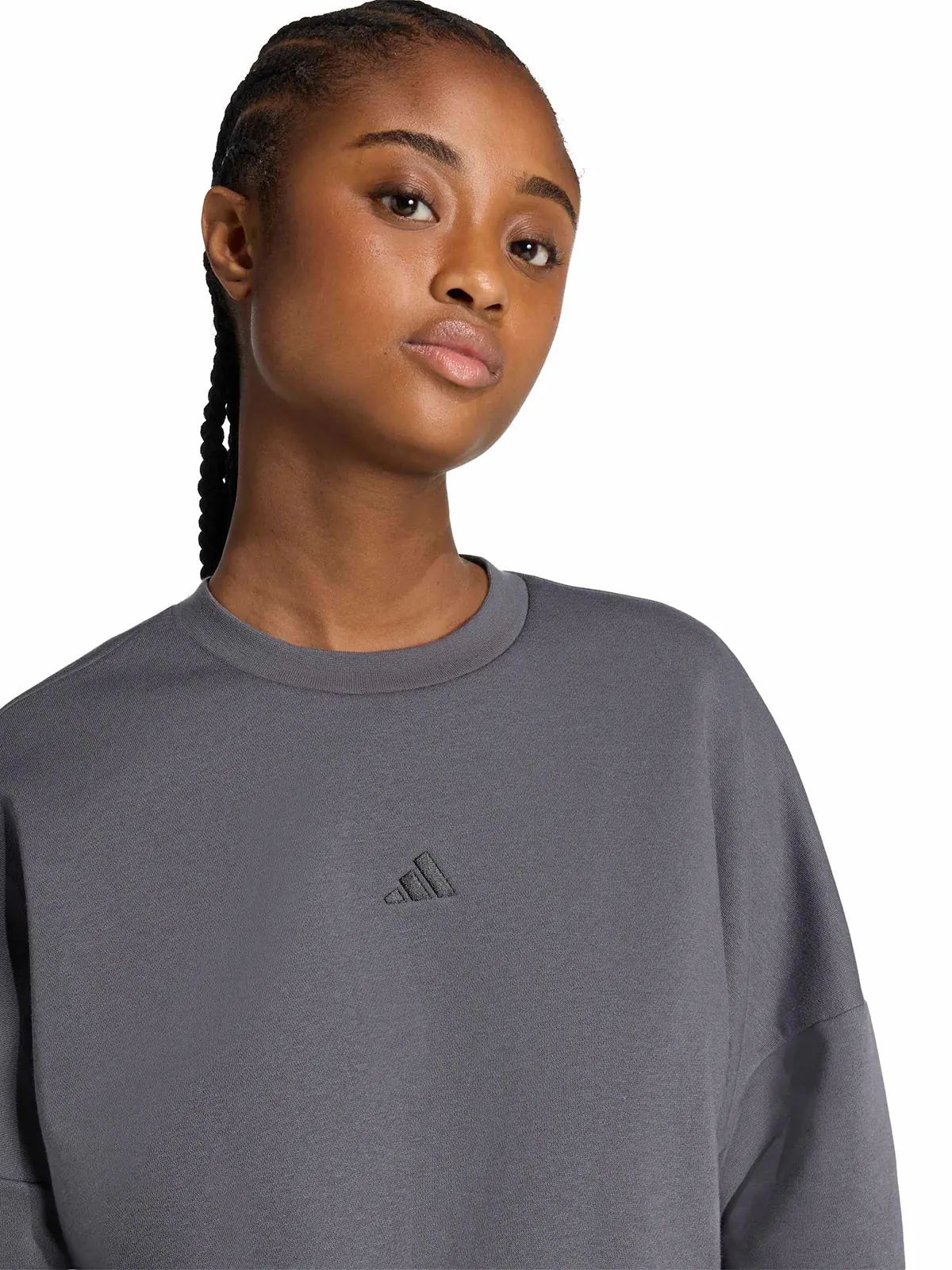 POLERON MUJER ADIDAS ALGODÓN MANGA LARGA - 3