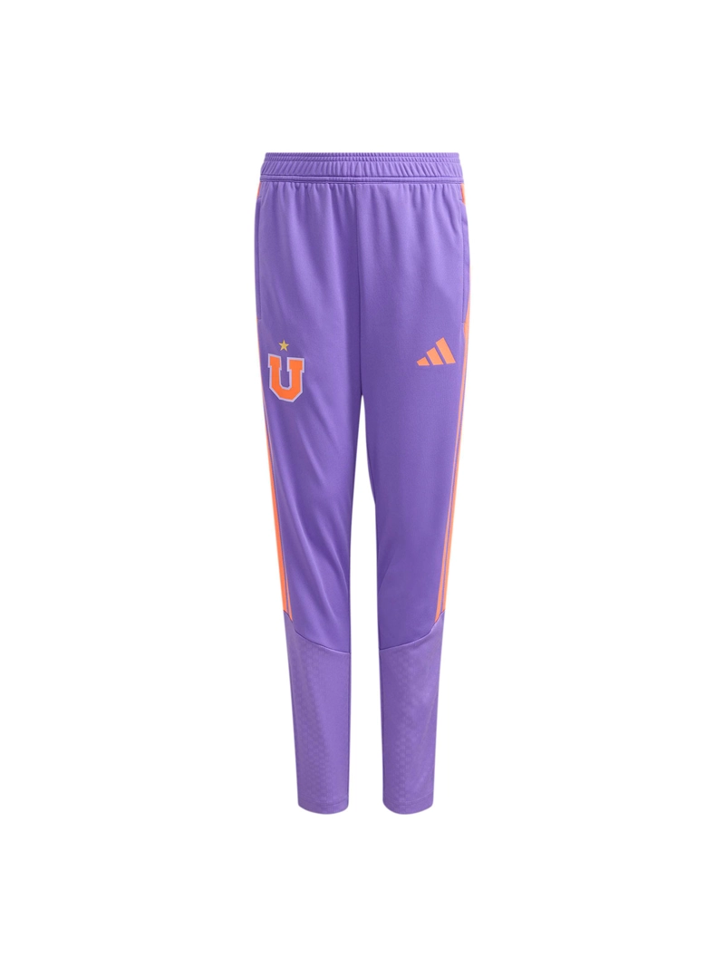 PANTALÓN DE BUZO FÚTBOL NIÑO ADIDAS UNIVERSIDAD DE CHILE ENTRENAMIENTO TIRO26 MORADO - 8