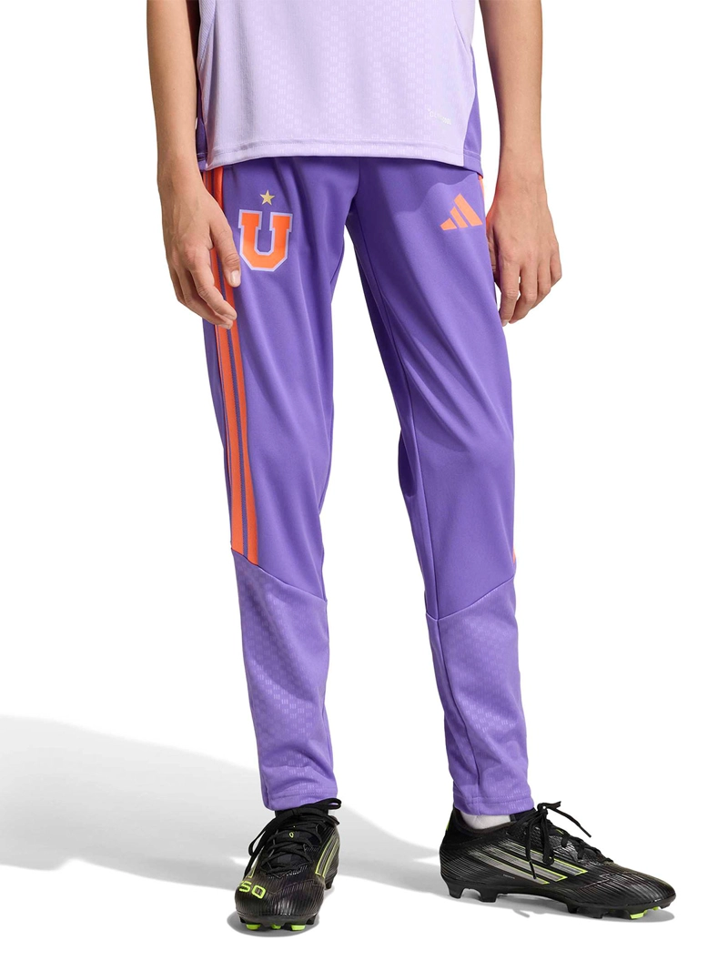 PANTALÓN DE BUZO FÚTBOL NIÑO ADIDAS UNIVERSIDAD DE CHILE ENTRENAMIENTO TIRO26 MORADO - 3