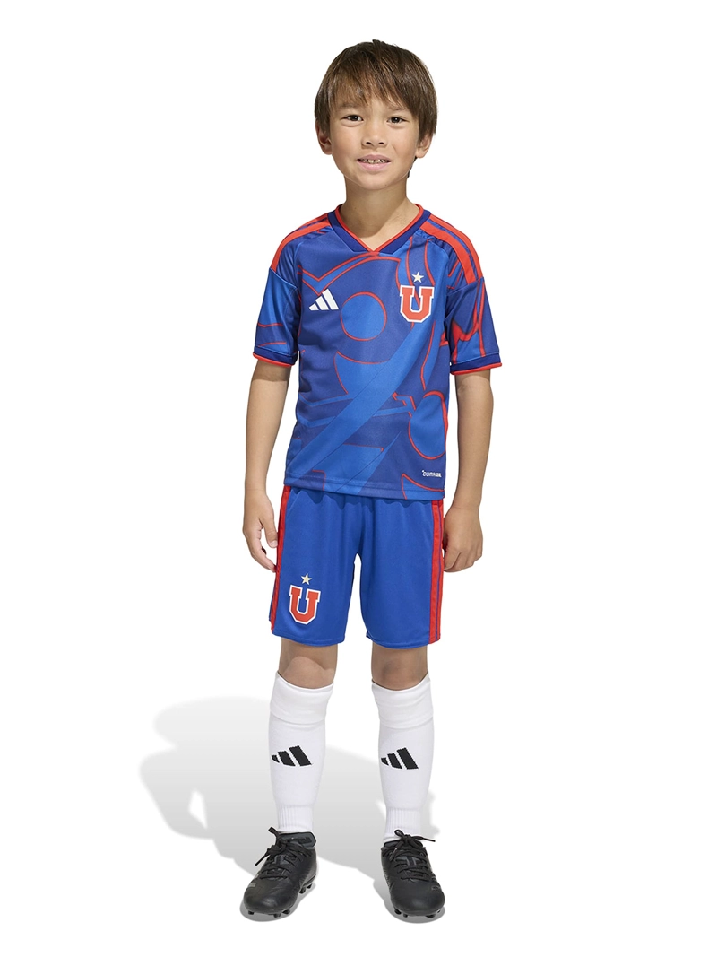 CONJUNTO FÚTBOL NIÑO ADIDAS UNIVERSIDAD DE CHILE 26 LOCAL AZUL - 1