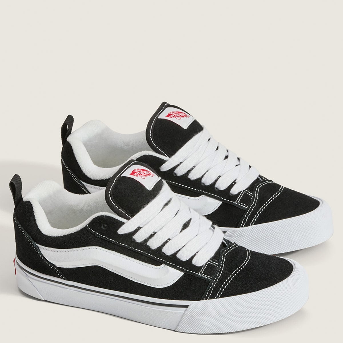 ZAPATILLAS MUJER VANS URBANAS NEGRO KNU SKOOL CUERO - 2