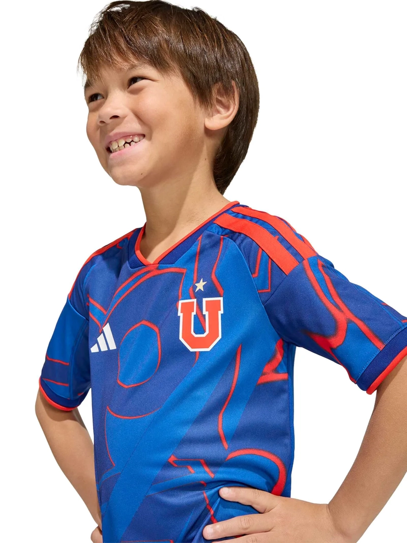 CONJUNTO FÚTBOL NIÑO ADIDAS UNIVERSIDAD DE CHILE 26 LOCAL AZUL - 4