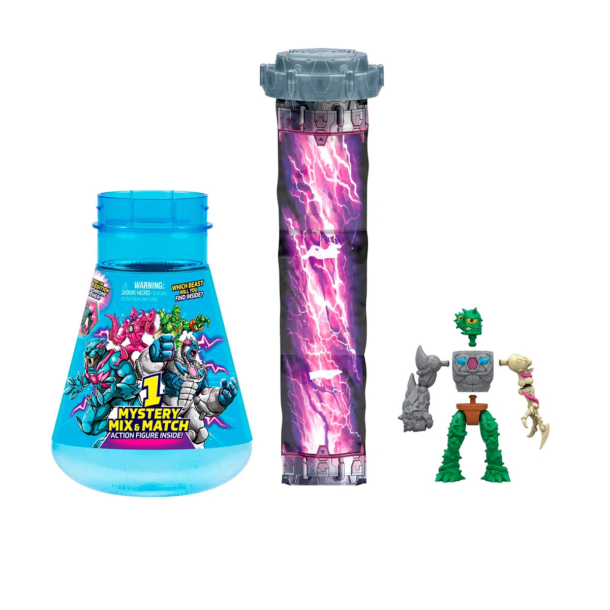 FIGURA COLECCIONABLE MR BEAST HYBRIDS FIGURA FUSION X 1  - 2
