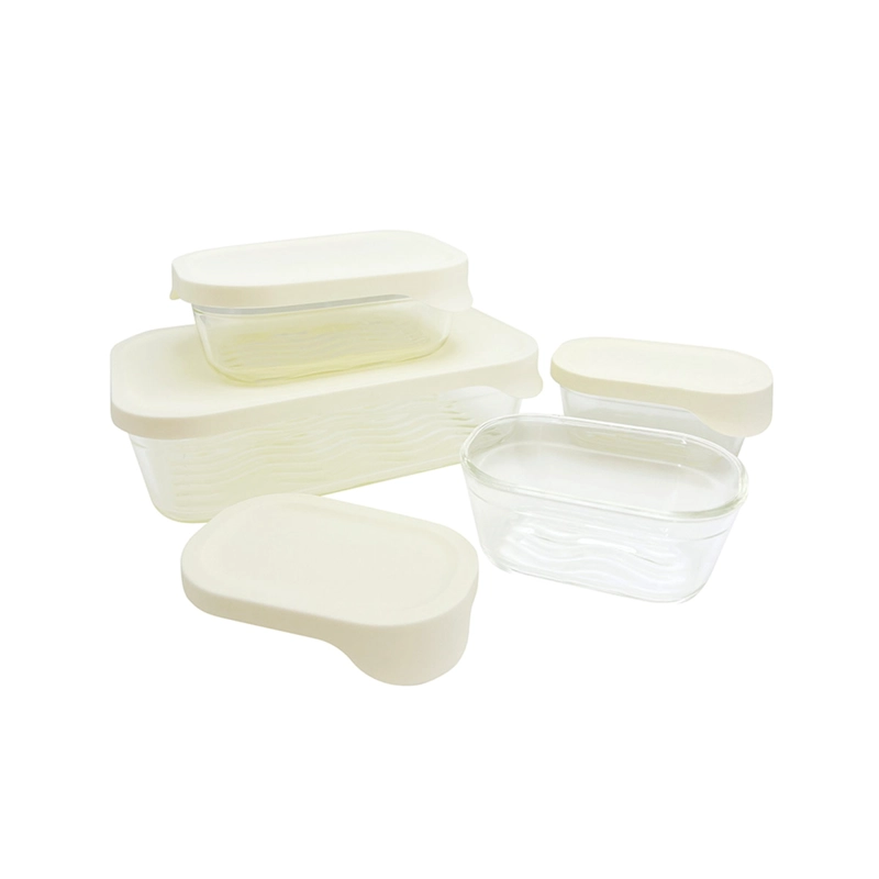 SET X4 CONTENEDORES DORAL GLASS TRAY