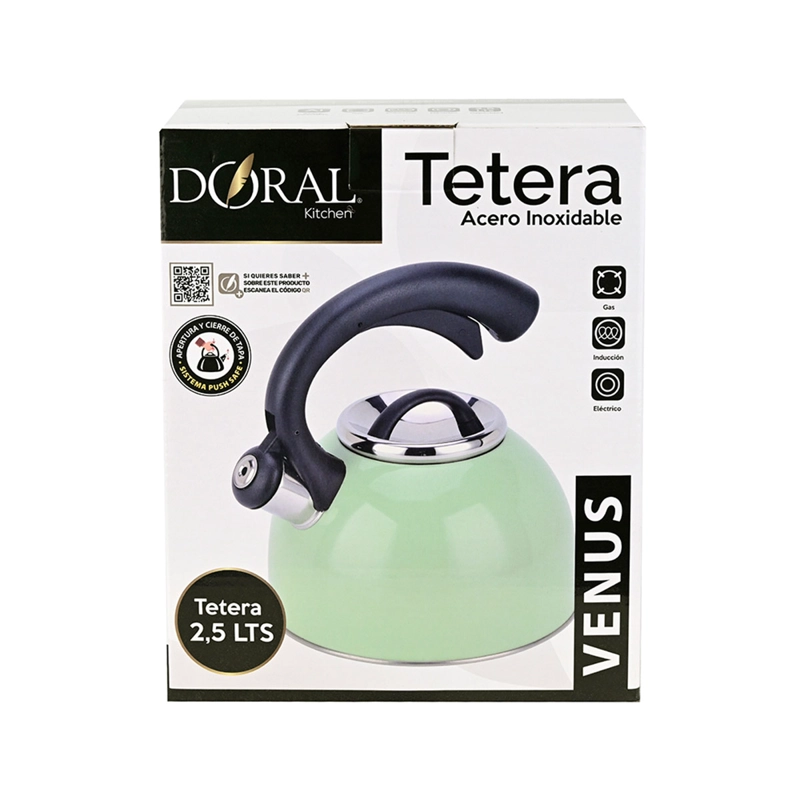 TETERA DORAL VENUS 2.5 LTS VERDE AGUA - 3
