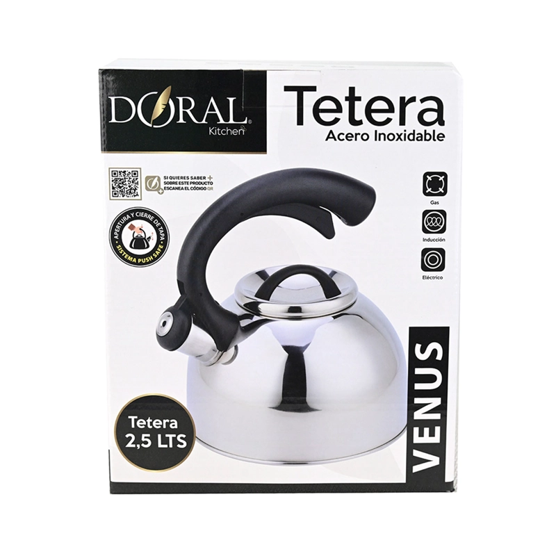 TETERA DORAL VENUS 2.5 LTS VERDE ACERO - 2