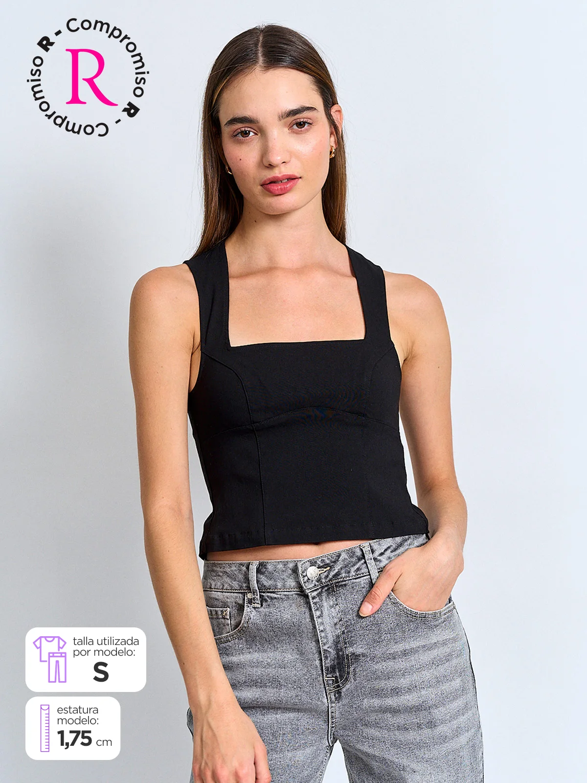 POLERA MUJER INDEX SIN MANGAS - 1