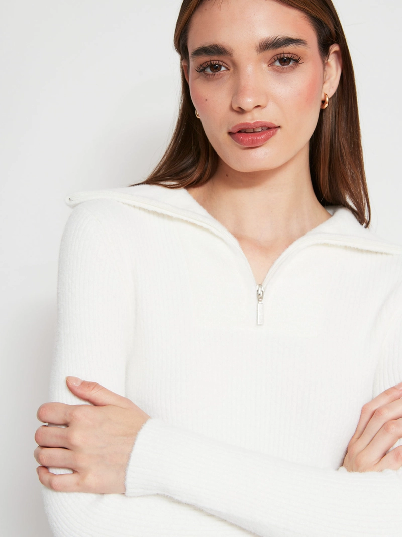 SWEATER MUJER INDEX CUELLO CIERRE MANGA LARGA RIB - 3