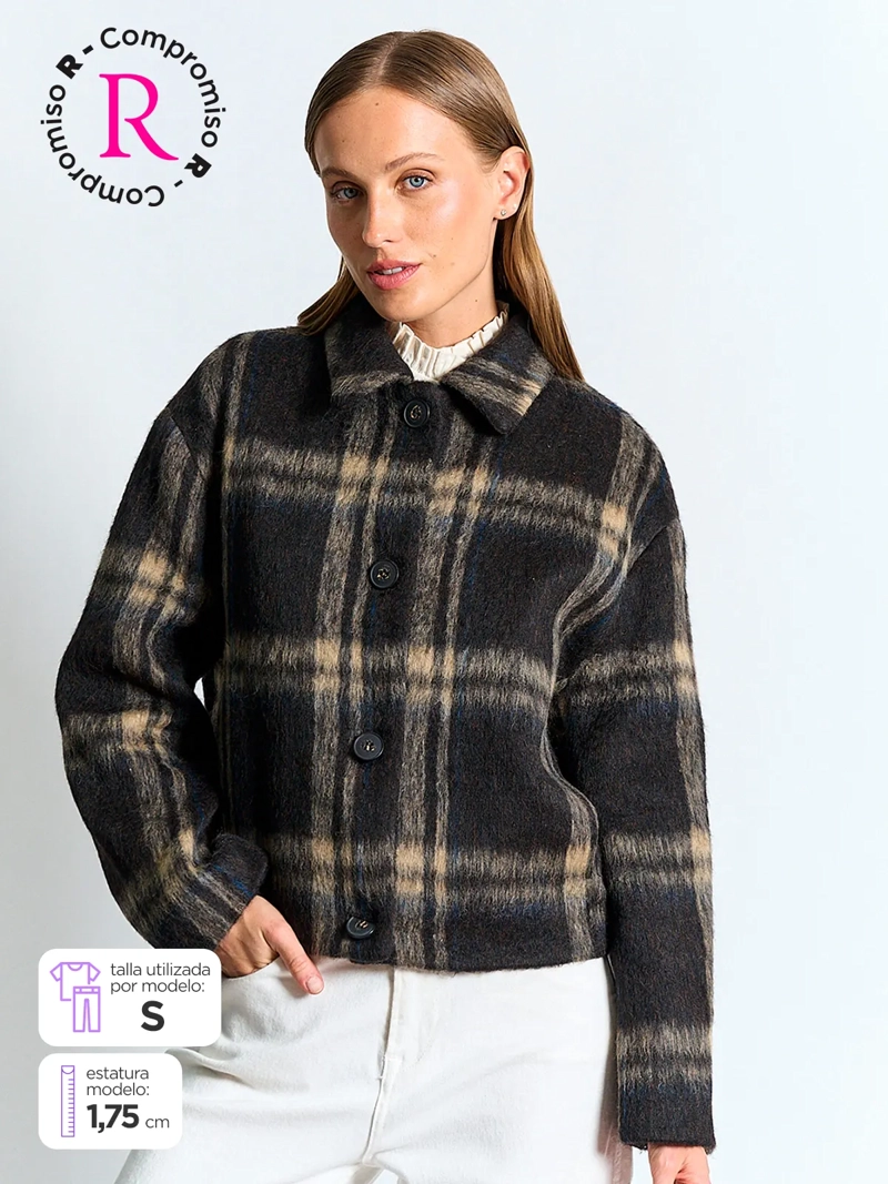 CHAQUETA MUJER MARQUIS CUADROS - 2