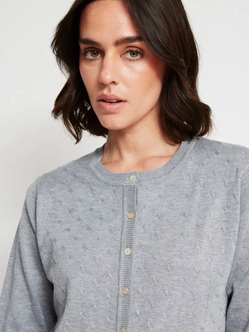 CARDIGAN MUJER AZIZ MANGA LARGA - 4