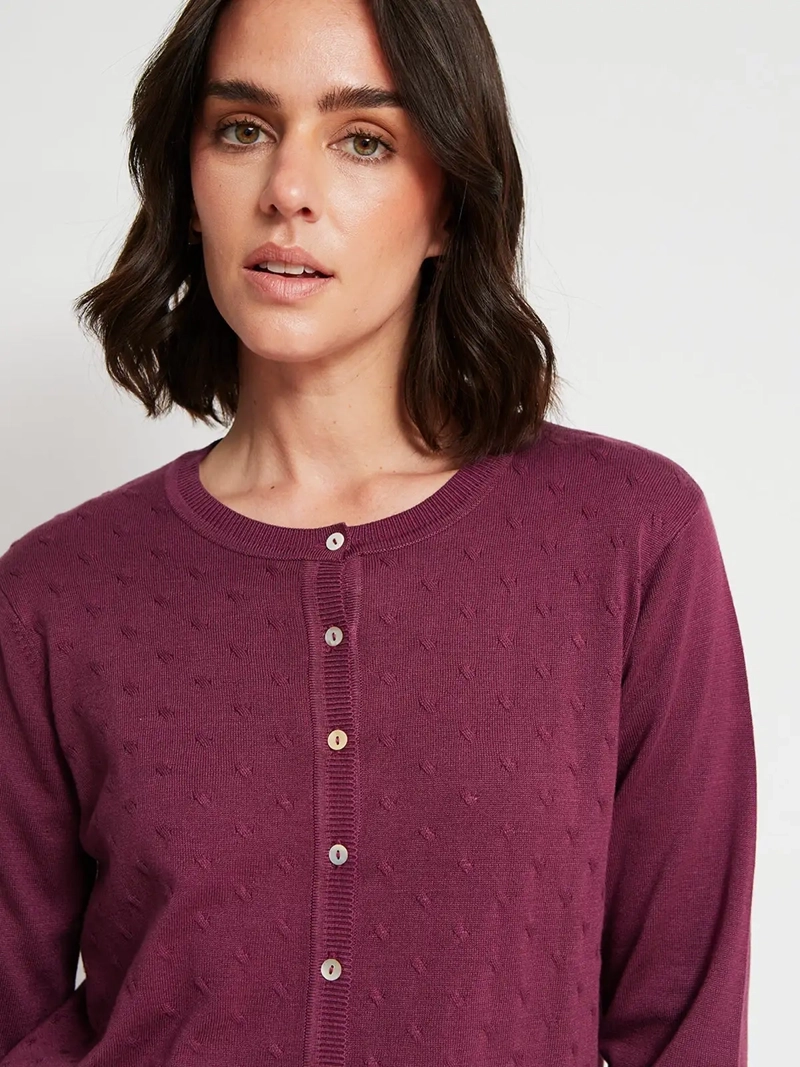 CARDIGAN MUJER AZIZ MANGA LARGA - 4