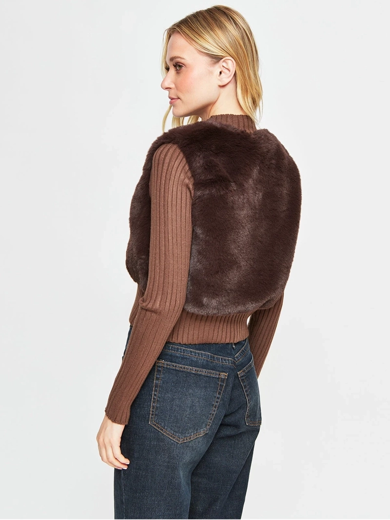 CHAQUETA MUJER INDEX MANGA RIB PELOS - 2