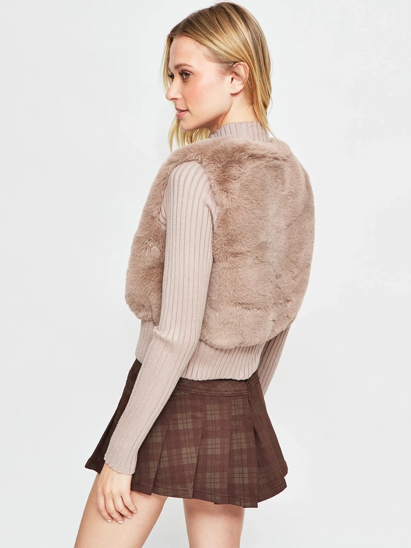 CHAQUETA MUJER INDEX MANGA RIB PELOS - 2