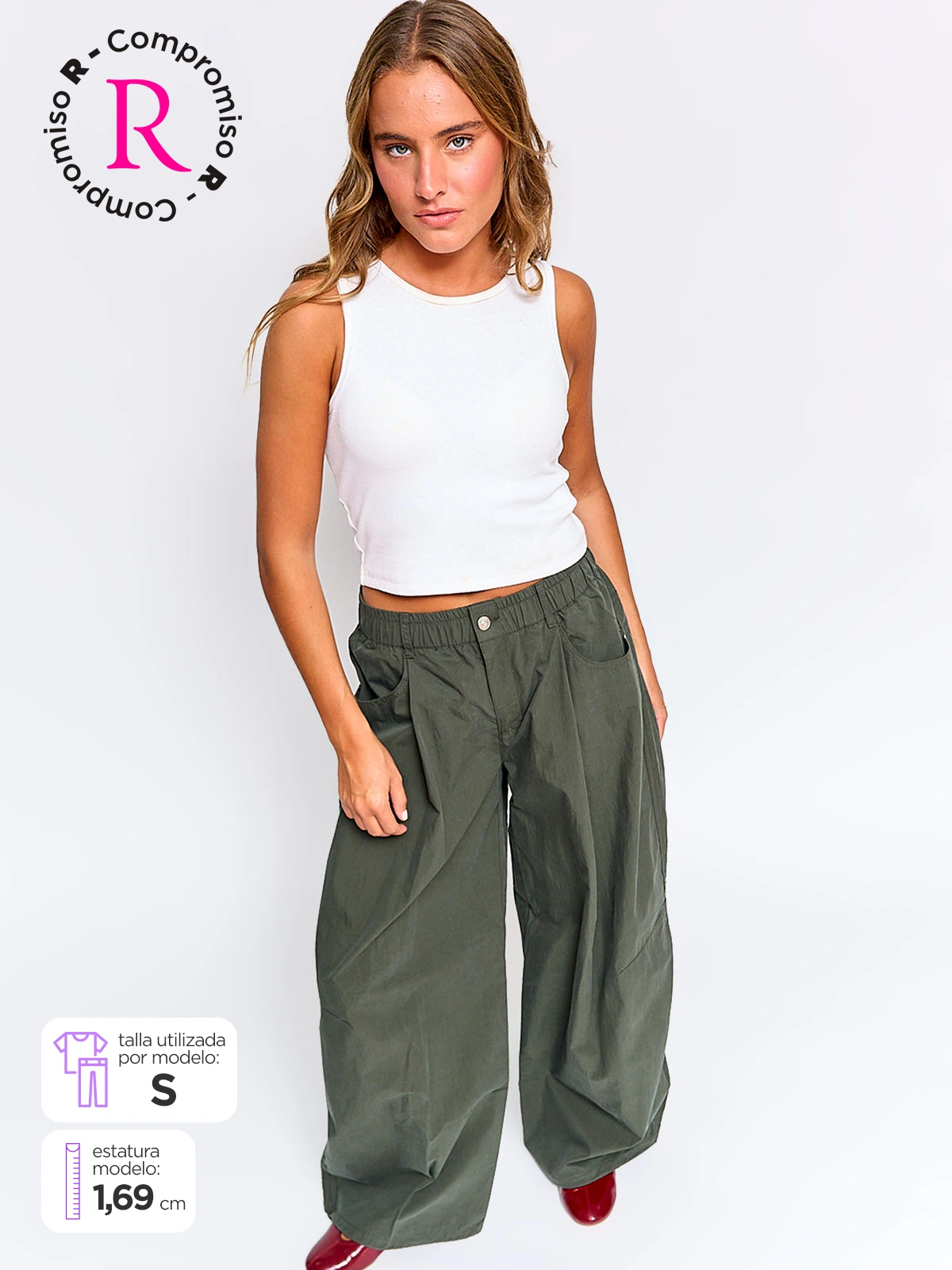 PANTALÓN MUJER INDEX ALGODÓN - 1